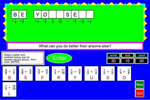 Fraction and Decimal Riddles screenshot 2