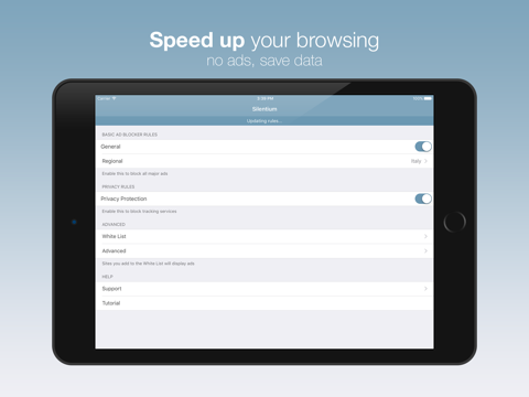 Screenshot #4 pour Silentium — Privacy and Ad Blocker for faster browsing