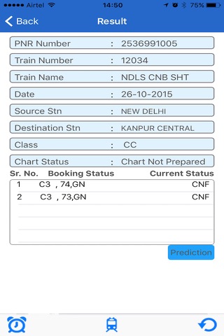 PNR Confirmation Status screenshot 3