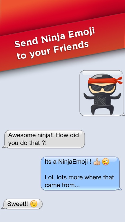NinjaEmoji Free: Send Ninja Themed Emoticons for Text + Messages