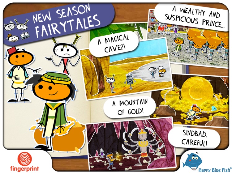 Fairy Tales: Snow-White & Jack from the Beanstalk + Aladdin & Ali Baba (Deskplorers Season 2 Episodes 1 & 2) for iPad