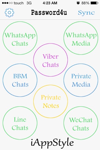 Password For Social Apps WhatsApp,Viber,Line,WeChat,BBM,Private Media,Notes screenshot 2