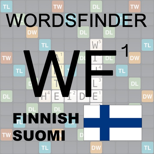 FI Words Finder Wordfeud Suomi/Finnish - find the best words for Wordfeud, crossword and cryptogram Icon