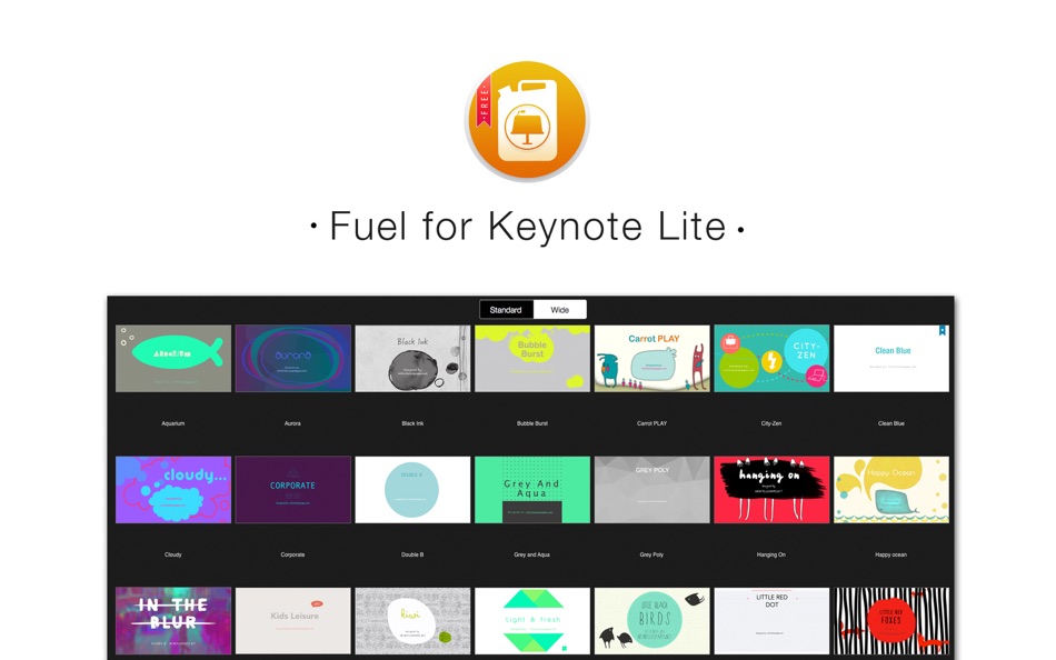 Fuel for Keynote Lite - Themes & Templates for Keynote Presentations for Mac OS X - 1.0.2 - (macOS)