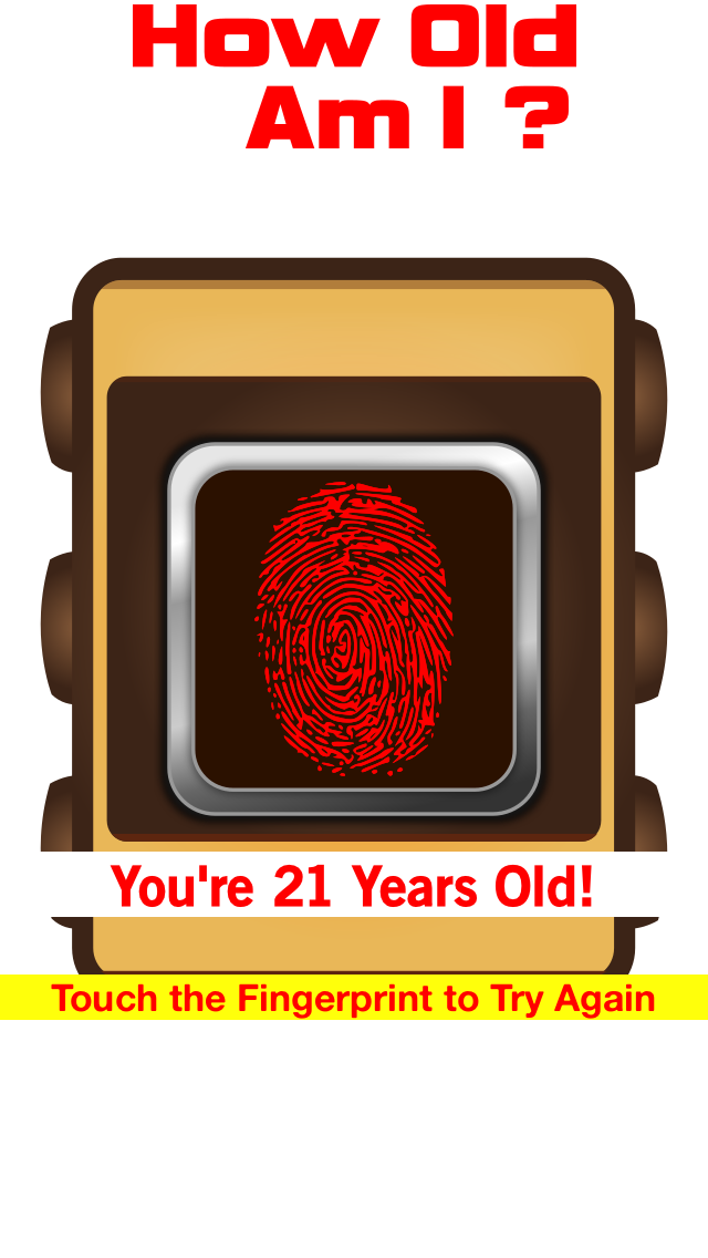 How Old Am I - Age Guess Scanner Fingerprint Booth Touch Test  HD