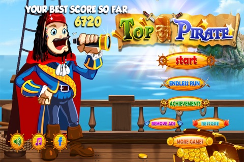 Best Pirate Rush Free  Pirate Arcade Game screenshot 3