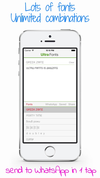 Ultra Fonts - Custom messages for chat apps
