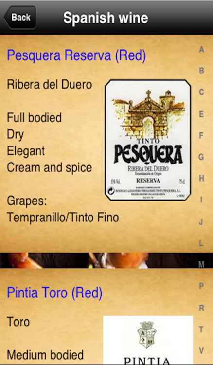 Tapas Menu