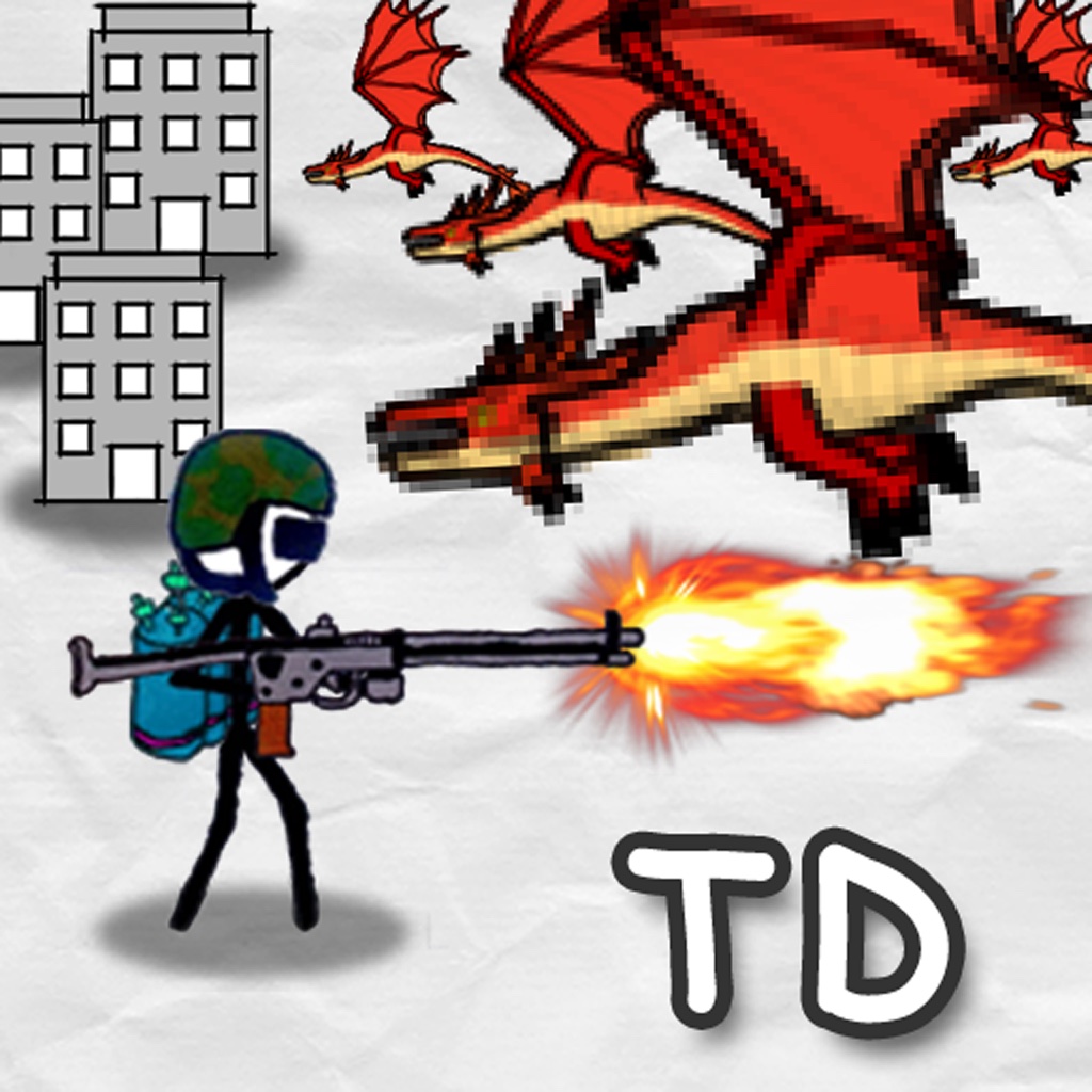 Doodle Wars 4 : Gun vs Sword Lite Icon