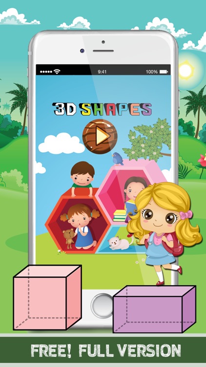 3D Shapes Flashcards: English Vocabulary Learning Free For Toddlers & Kids!