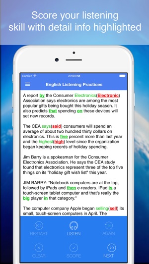 English Listening Practices - Smart tool to improve your lis(圖3)-速報App