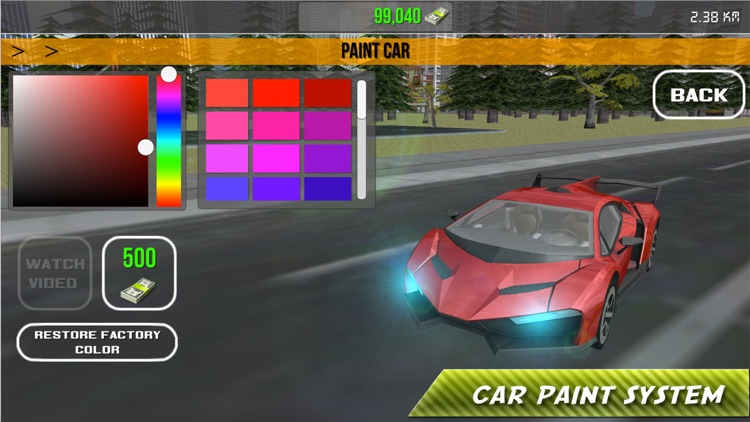 Fast Car Driving Simulator for Speed Race