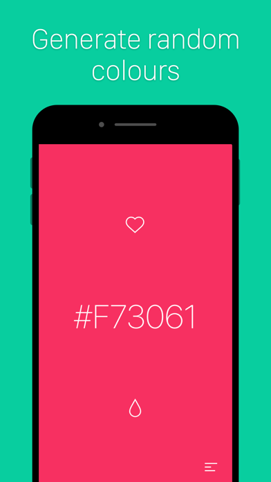 Random - Generate random HEX colours iPhone screenshot 1 - Utilities app
