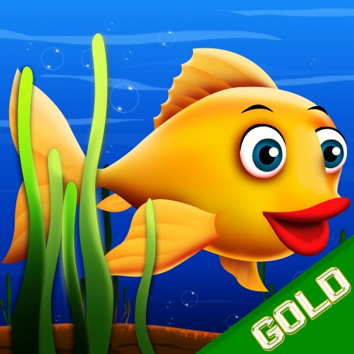 Flippy Fishy : The flip flap bubble under water deep ocean adventure - Gold Edition icon