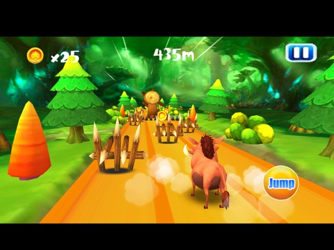 Mega Run and Jump - Pig Survival Bear Forest HD screenshot 2