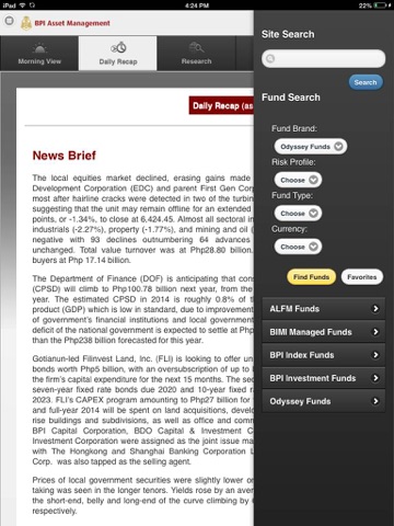 Screenshot #6 pour BPI Asset Management Research