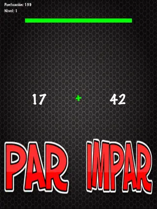 Captura de Pantalla 2 ¿Par o impar? Cálculo mental avanzado iphone