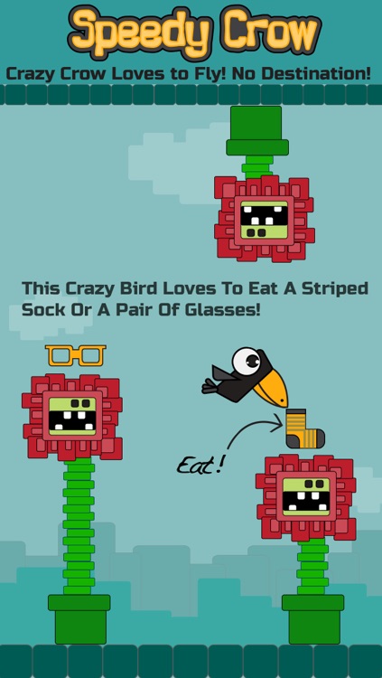 Speedy Crow-The Single Tap Adventure Of A Funny Flying Crazy Bird!