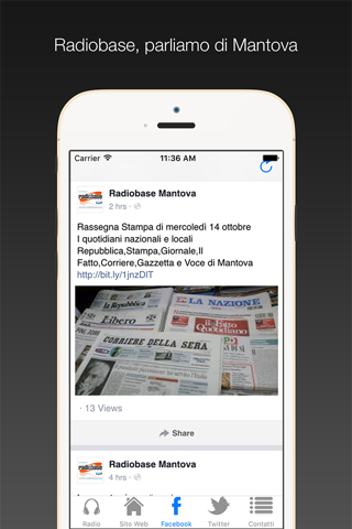 Radiobase Mantova screenshot 2