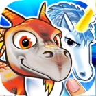 Puzzles dragons & unicorns puzzle game collection for kids and toddlers