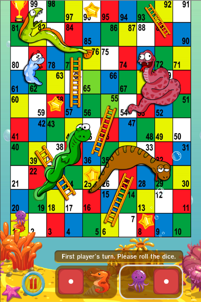 Snake and Ladder Heroes  Aquarium Free Game
