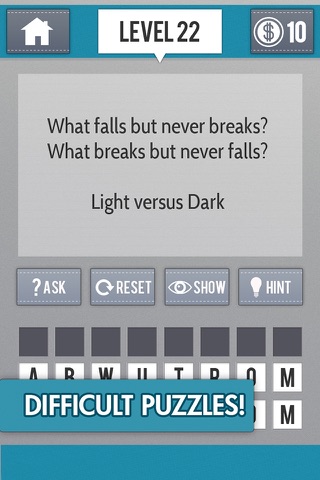 The Riddle Game - A Challenging Word Puzzle Game for Your Brain screenshot 3
