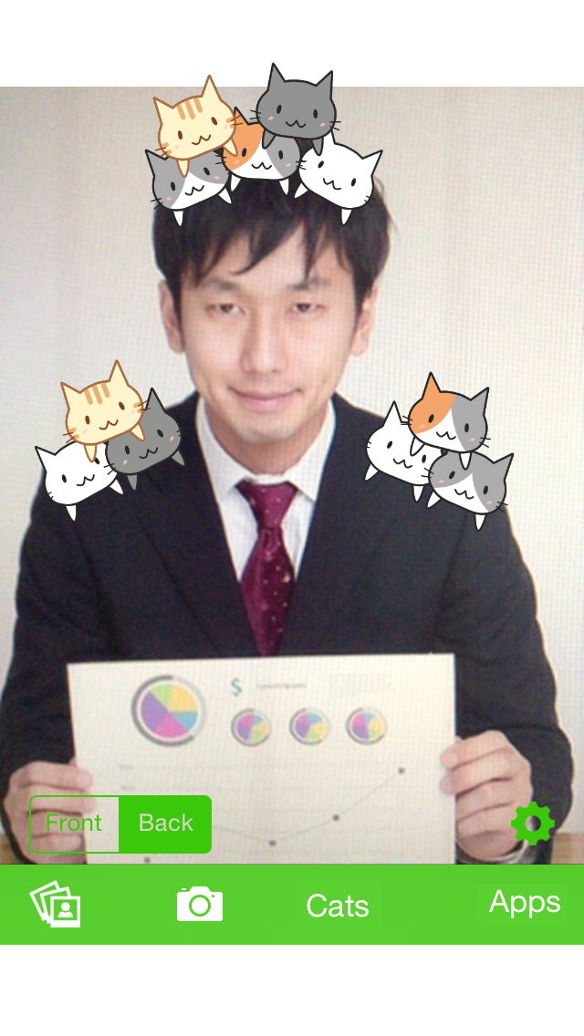 Screenshot #2 pour CatCamera -Take photos with cats!-