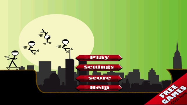 Stickman Skateboard Hill Ride(圖1)-速報App