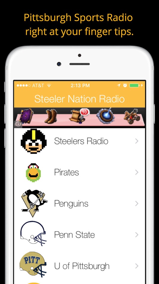 Pittsburgh GameDay Radio for Steelers Pirates Pens - 1.2 - (iOS)