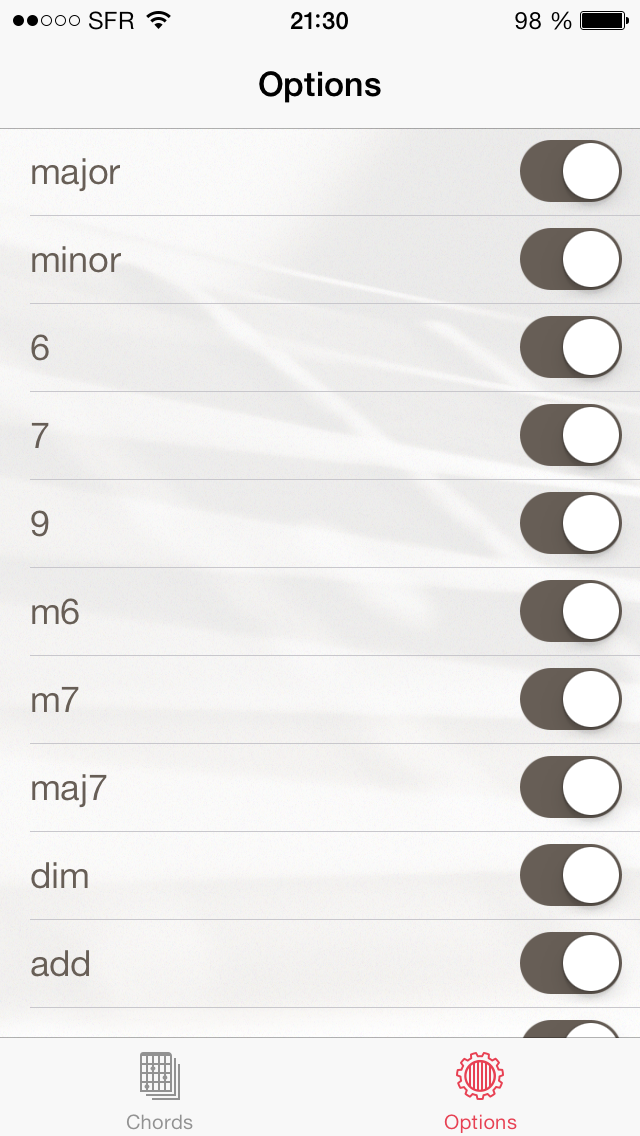 Screenshot #3 pour Dictionnaire complet d'accords pour guitare avec son