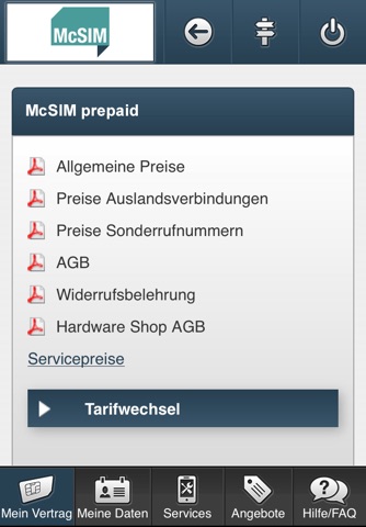 McSIM Servicewelt screenshot 3