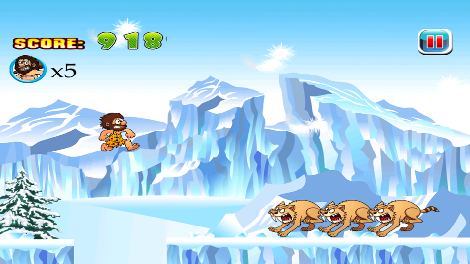 #4. Dumb Caveman Jake's Pre Ice Age Run: Ways to Escape if You Can (iOS) 由: Kris Copeland