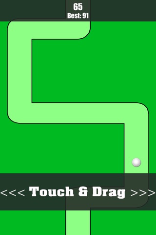 Guide The Golf Ball - keep the ball on the green line screenshot 4