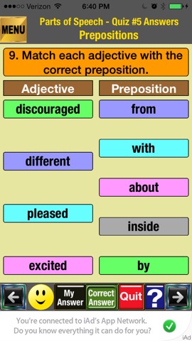 easyLearn English Grammar - Parts of Speech Liteのおすすめ画像5