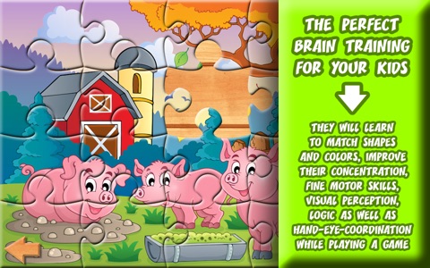 20 Fun Puzzle Games for Kids in HD: Barnyard Jigsaw Learning Game for Toddlers, Preschoolers and Young Children screenshot 3