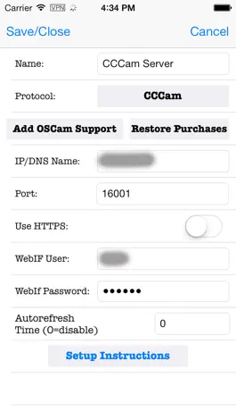 Game screenshot CCCam Manager hack