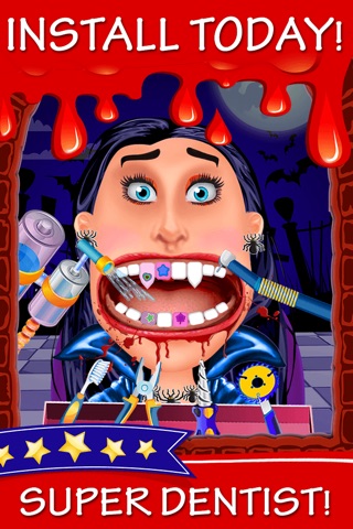 Tiny Vampire Dentist - Little Hair And Foot Doctor Office Kids Games 2 screenshot 3