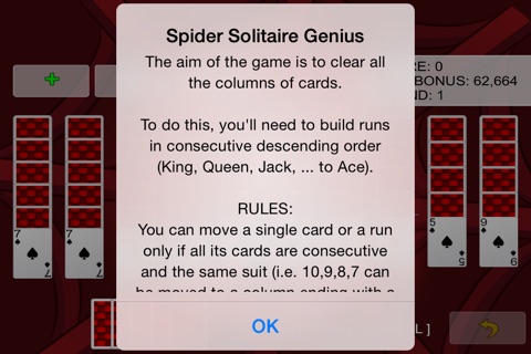 Spider Solitaire Genius 2 screenshot 2