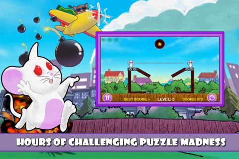 Mouse Trap Physics Maze - A Cat Cannon and Cover Up Game FREE Edition screenshot 4