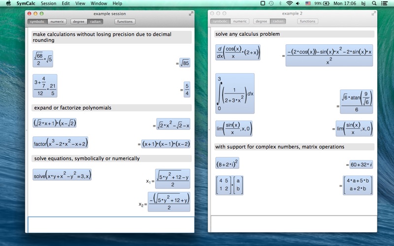 symbolic calculator iphone screenshot 1