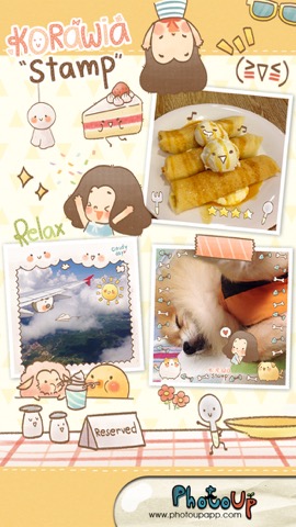 Korawia Stamp by PhotoUp - Cute Stamps Frame Filter photo decoration appのおすすめ画像3