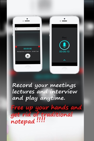 Voice Recoder - Audio Recording, Trimming and Sharing Notes and Memos screenshot 2