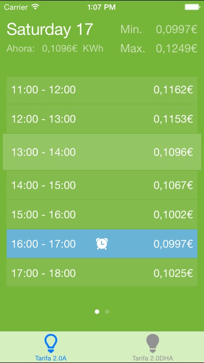 LuzApp - Precio de la luz por horas