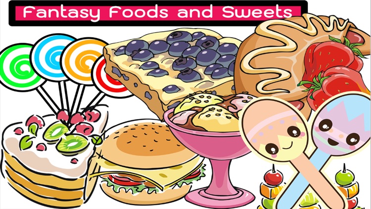 Candy And Fruits Coloring Pages And Drawing Book