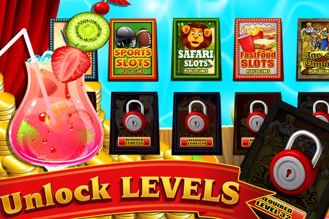 Extreme Cocktail Drinks Rush for Lucky Games in Fruit Island Play and Win in Casino Vegas Slots screenshot 4