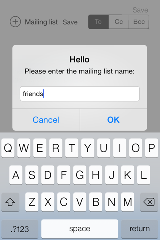 HelloGoodbye: group email and templates screenshot 4