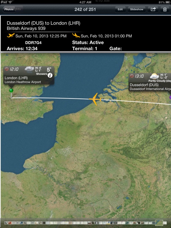 Heathrow Airport Flight Track HD