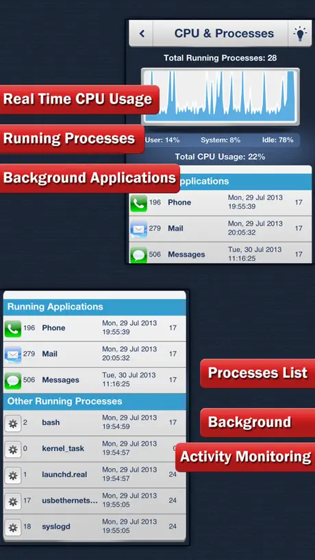 System Status - Battery & Network Manager