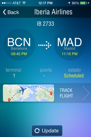 Airport (all) + flight tracker screenshot 2