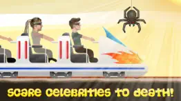 celeb rush - crazy ride with a celebrity and the roller coaster iphone capturas de pantalla 1